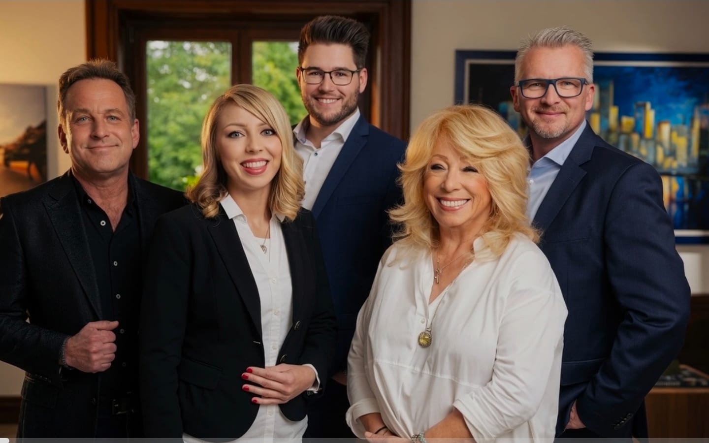 Das Team der Immobilienberatung B. Philipp UG in Hattingen: Brigitte Philipp, Thomas Adomeit, Marina Frickel und Philipp Berg.